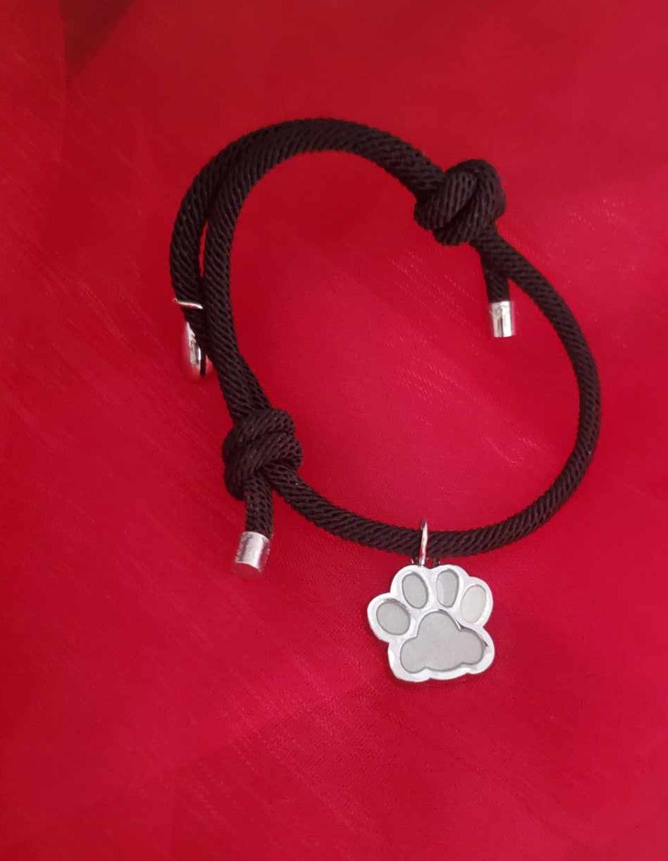 Bracelets aimanté pour couple avec pattes d'animaux