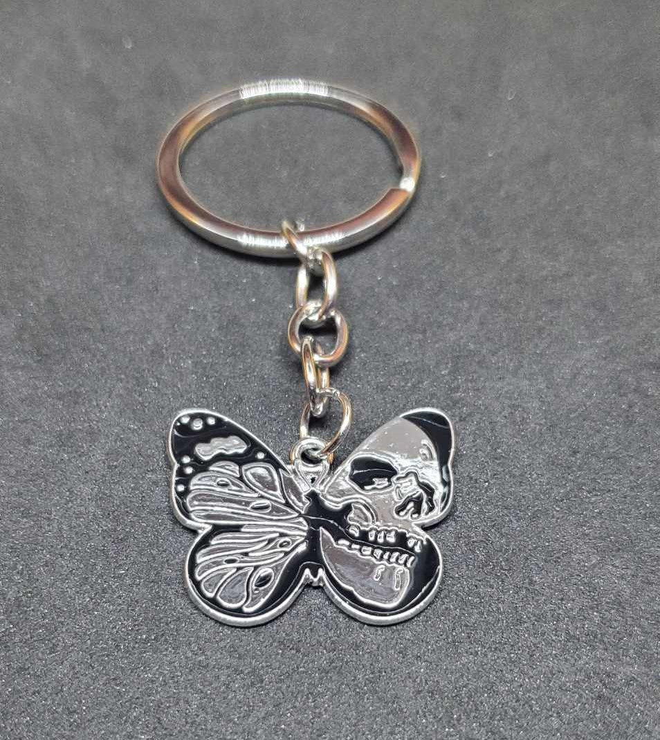 Porte clefs Papillon squelette