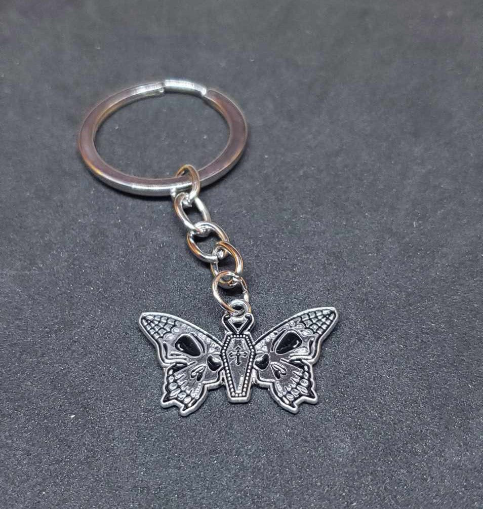 Porte clefs Papillon squelette