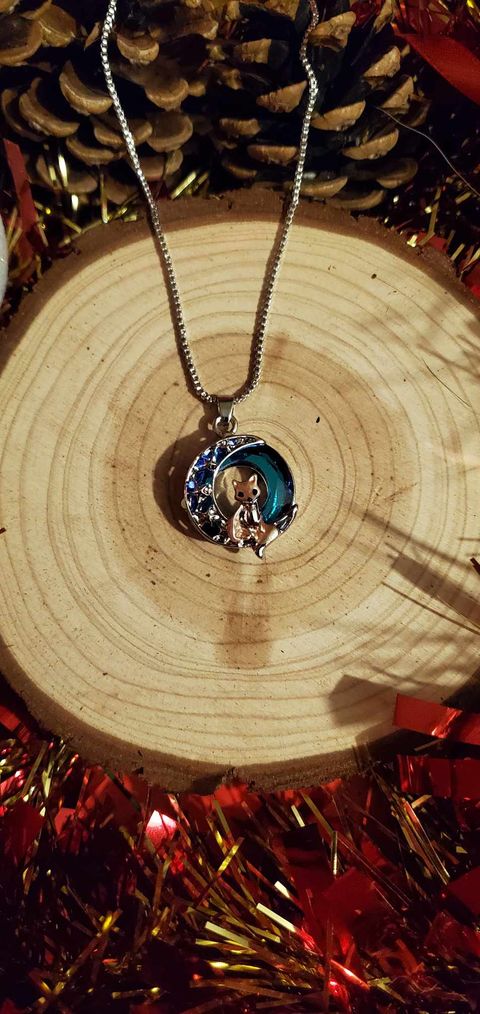 Collier petit renard d'hiver