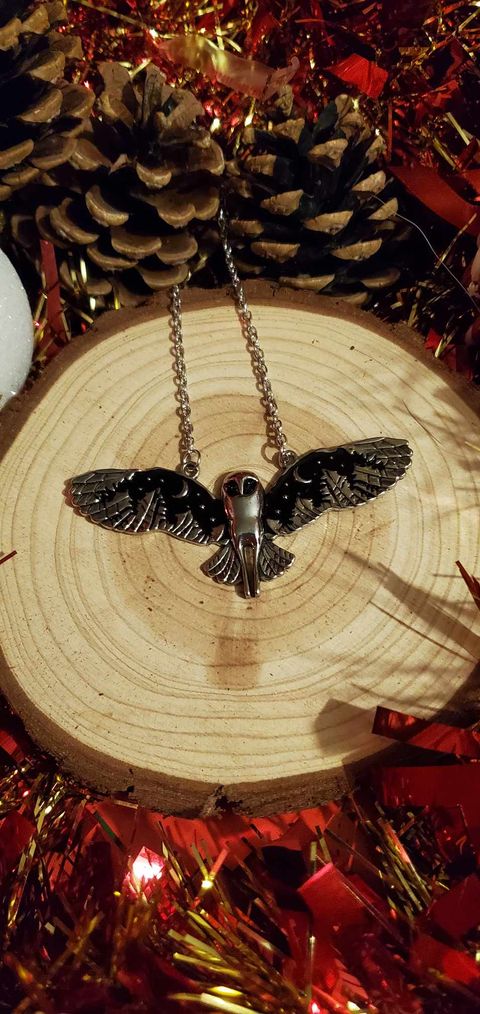 Collier chouette de l'hiver