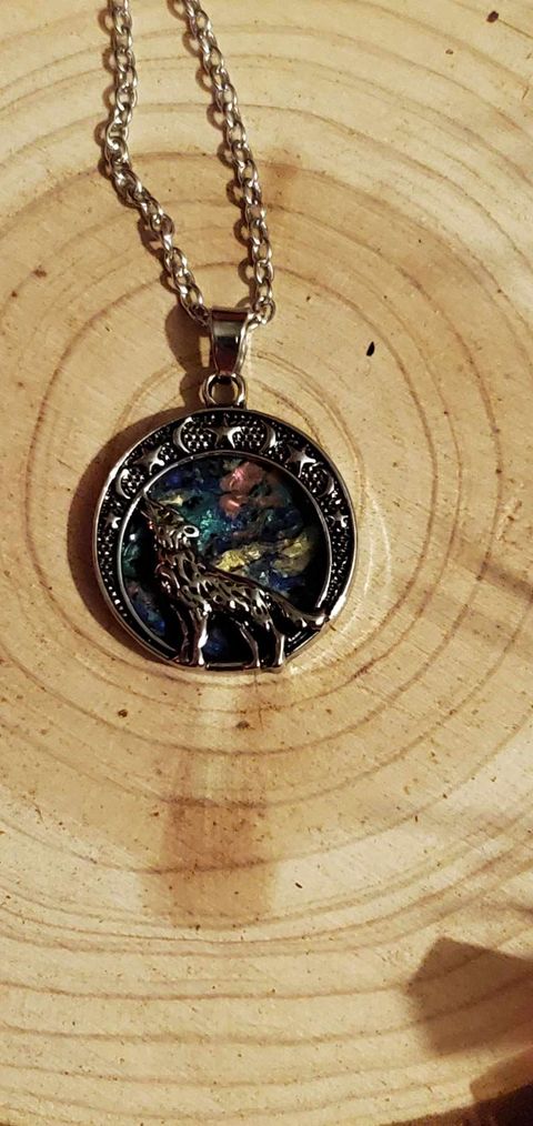 Collier loup d'hiver
