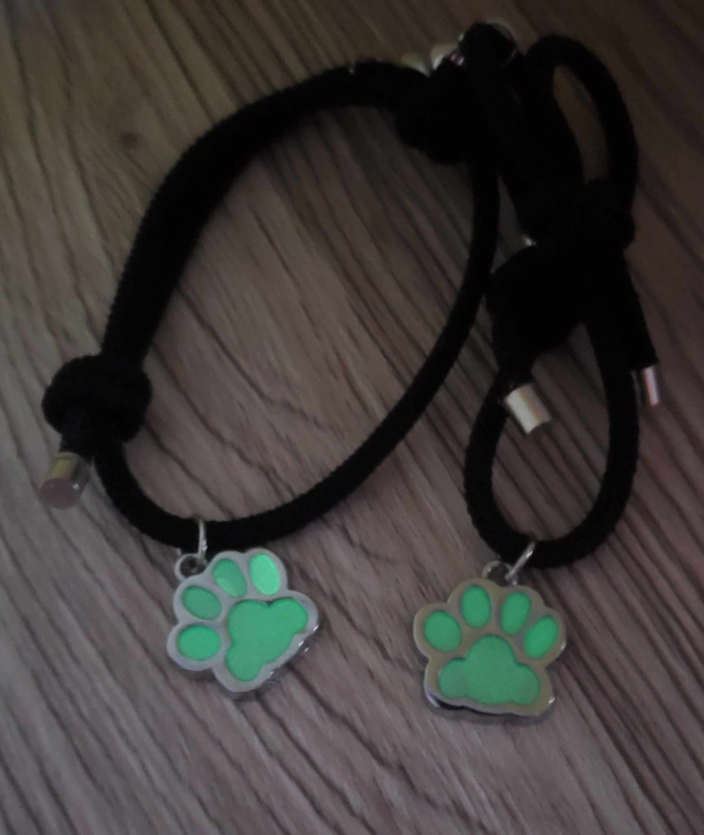 Bracelets aimanté pour couple avec pattes d'animaux