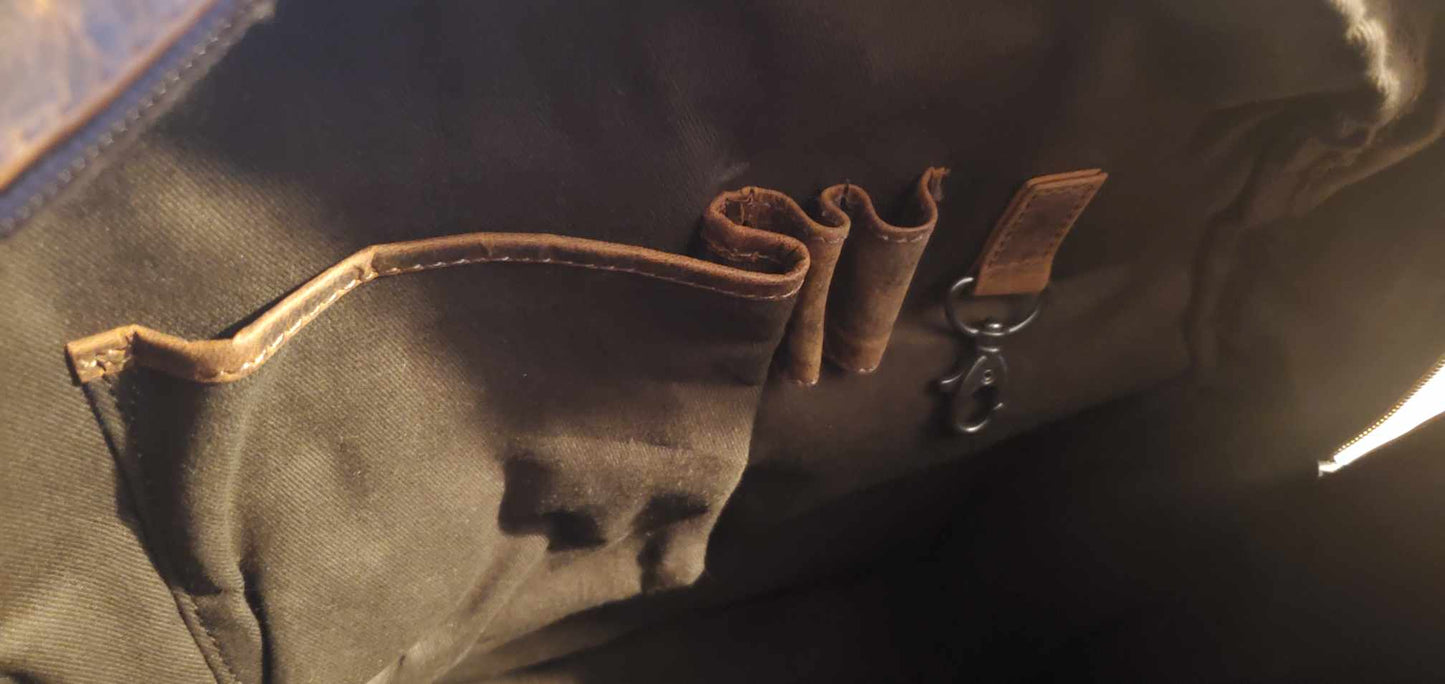 Sac à dos en cuir de buffle 20094