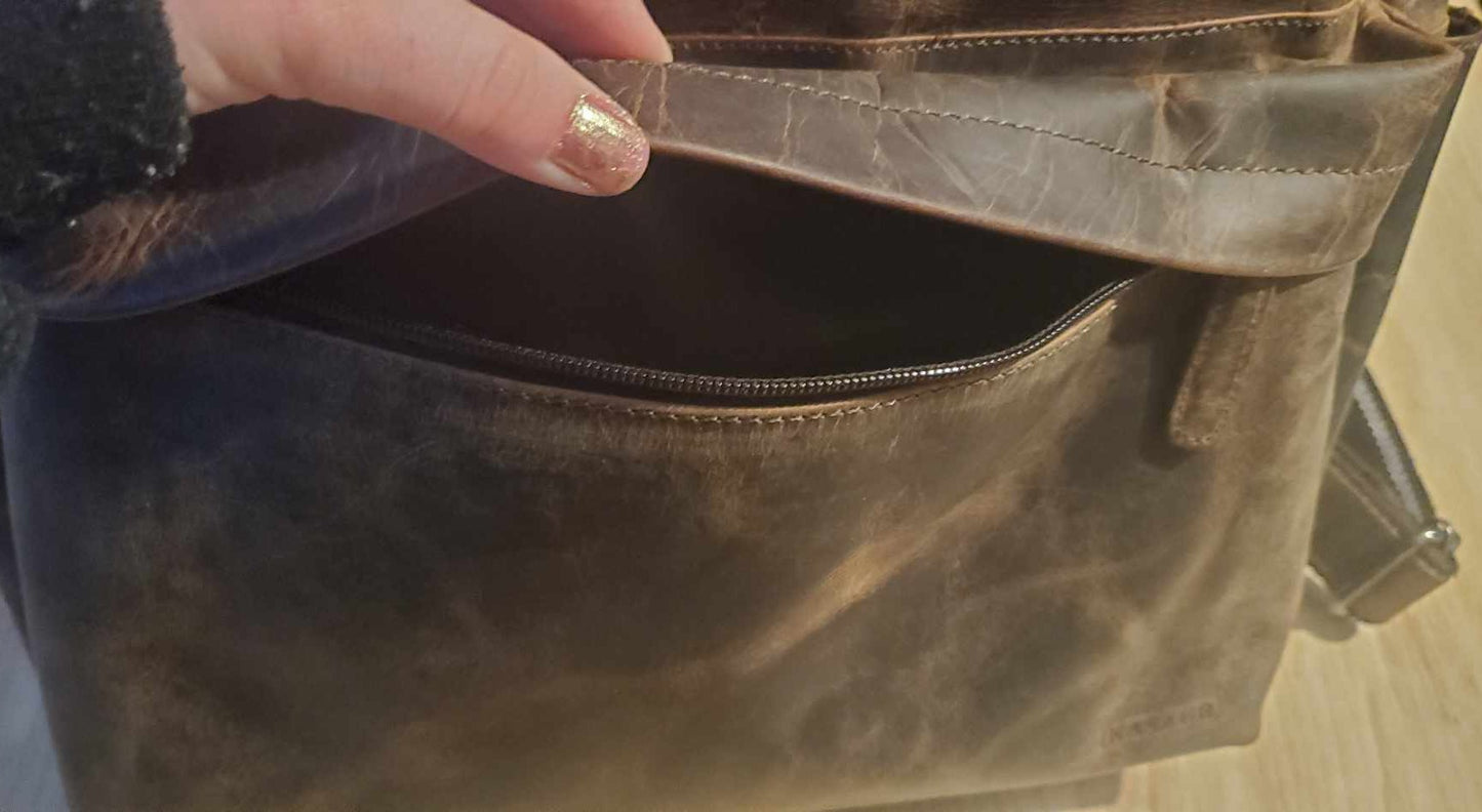 Sac à dos en cuir de buffle 20094