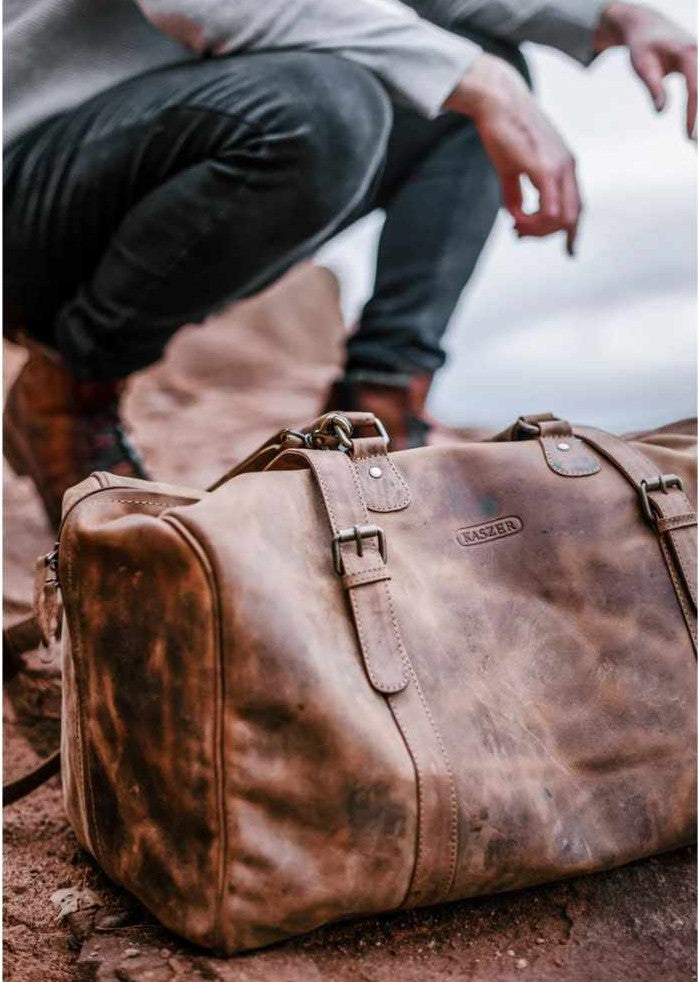Sac de voyage en cuir de vachette 20687