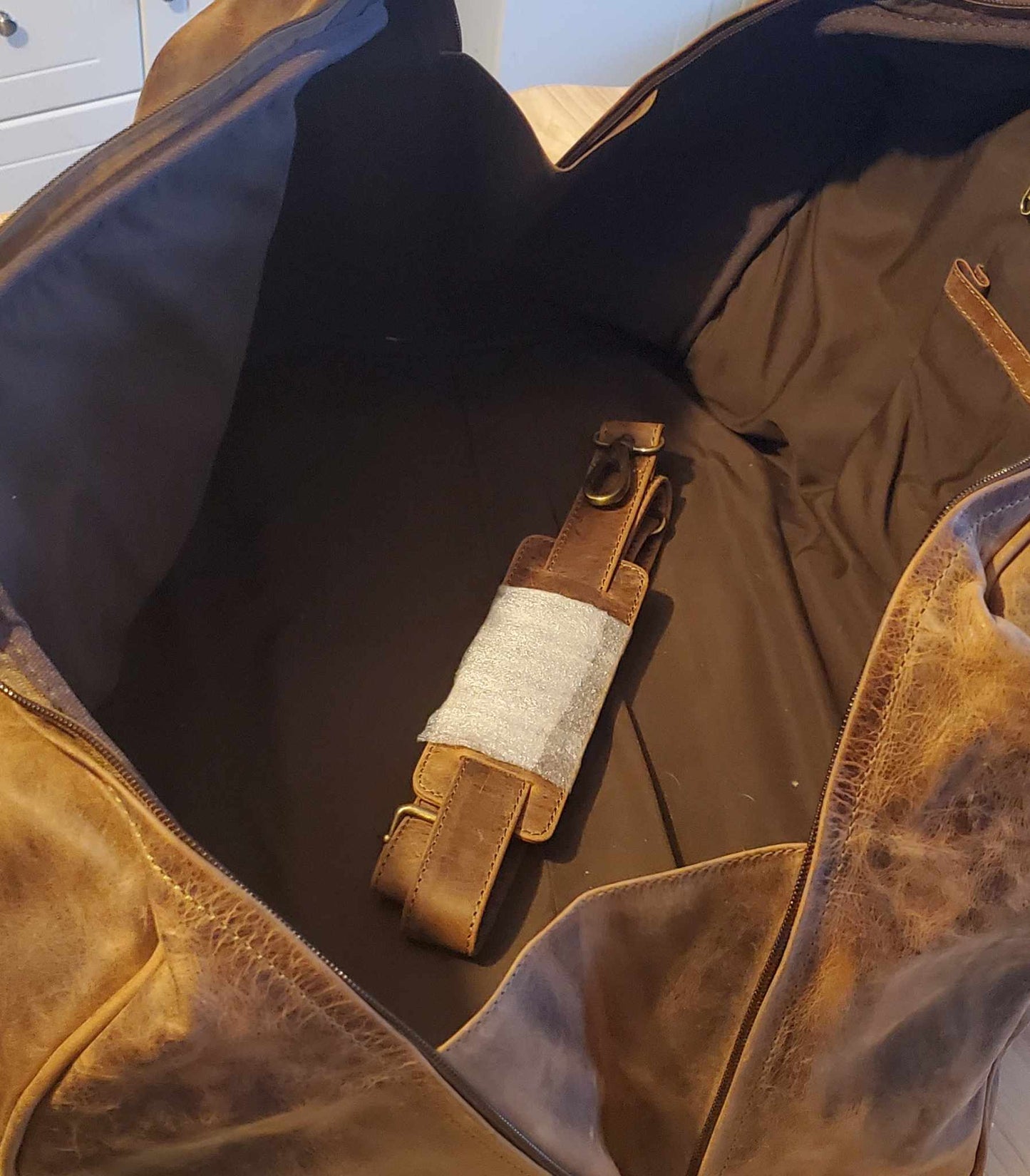 Sac de voyage en cuir de vachette 20687