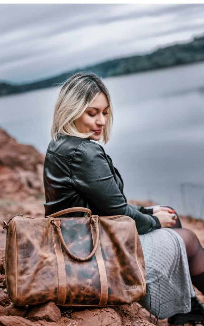 Sac week-end en cuir de vachette 20846