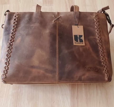 Sac en cuir de vachette tréssé 20831