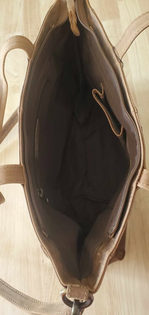 Sac en cuir de vachette tréssé 20831