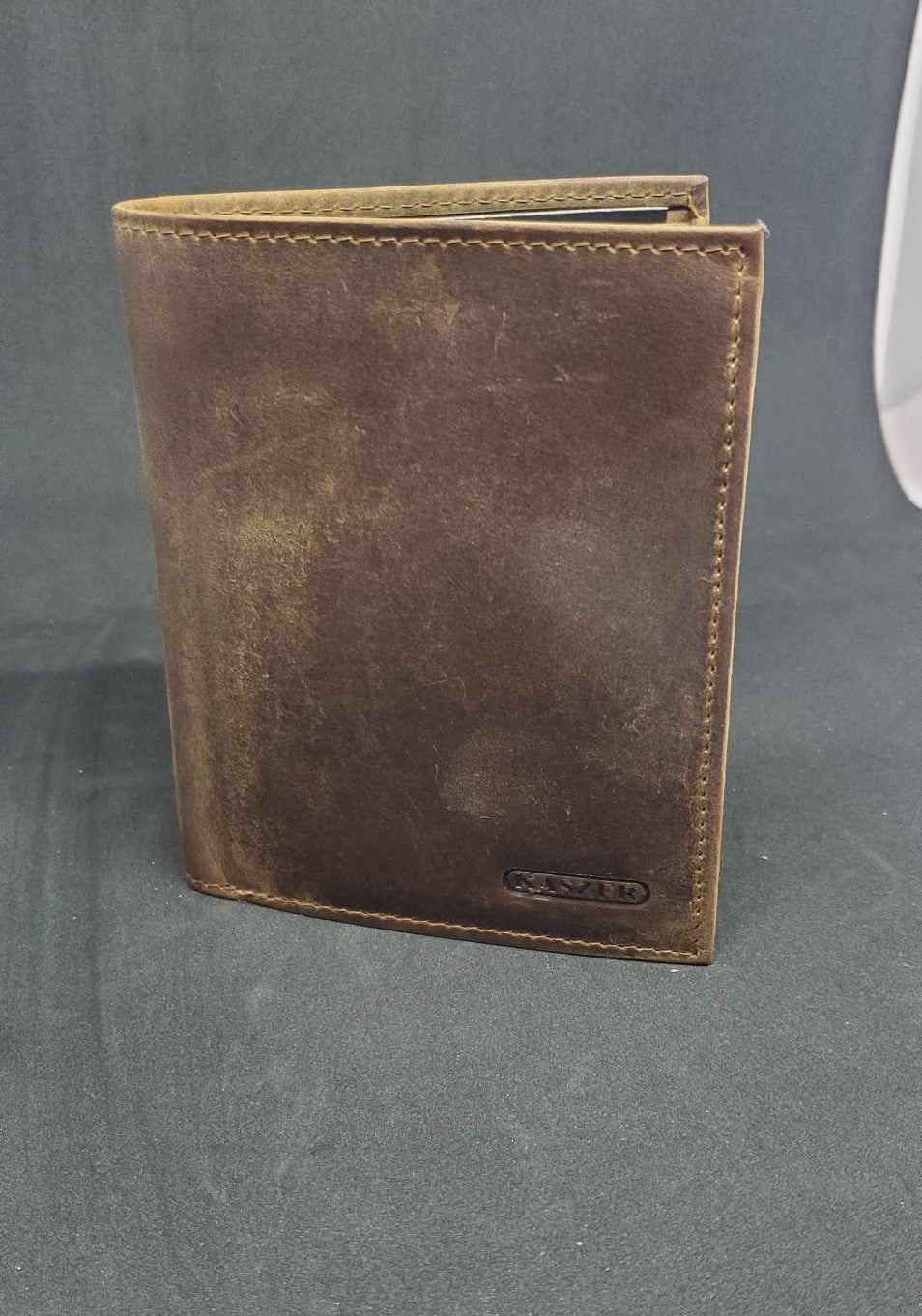 Portefeuille en cuir de vachette