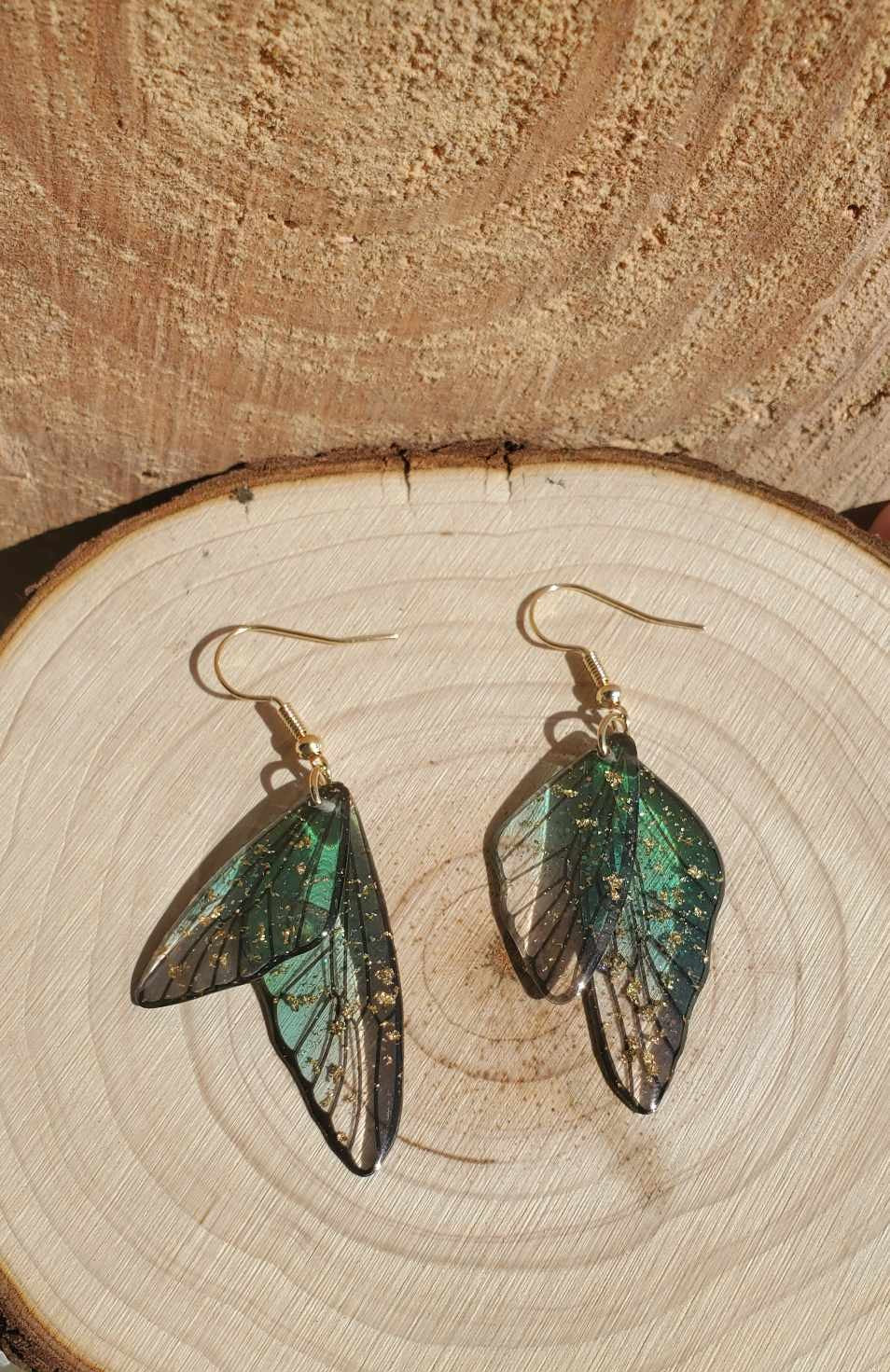 Boucles d'oreilles ailes de fée