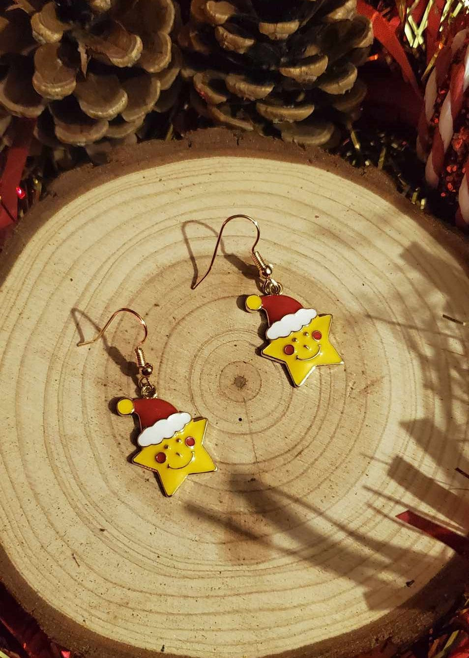 Boucles d'oreilles étoiles