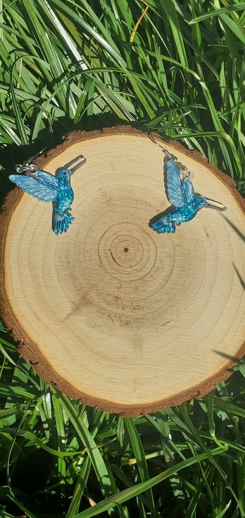 Boucles d'oreilles colibri