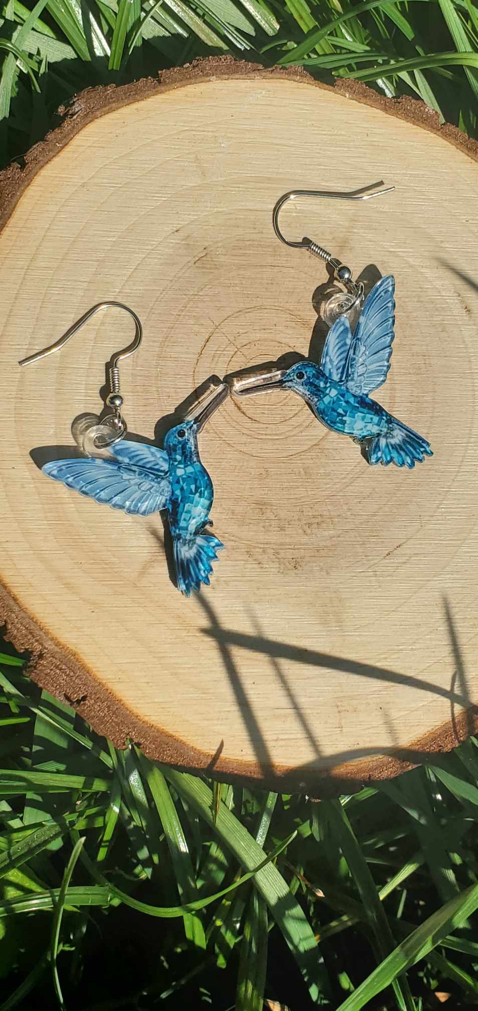 Boucles d'oreilles colibri