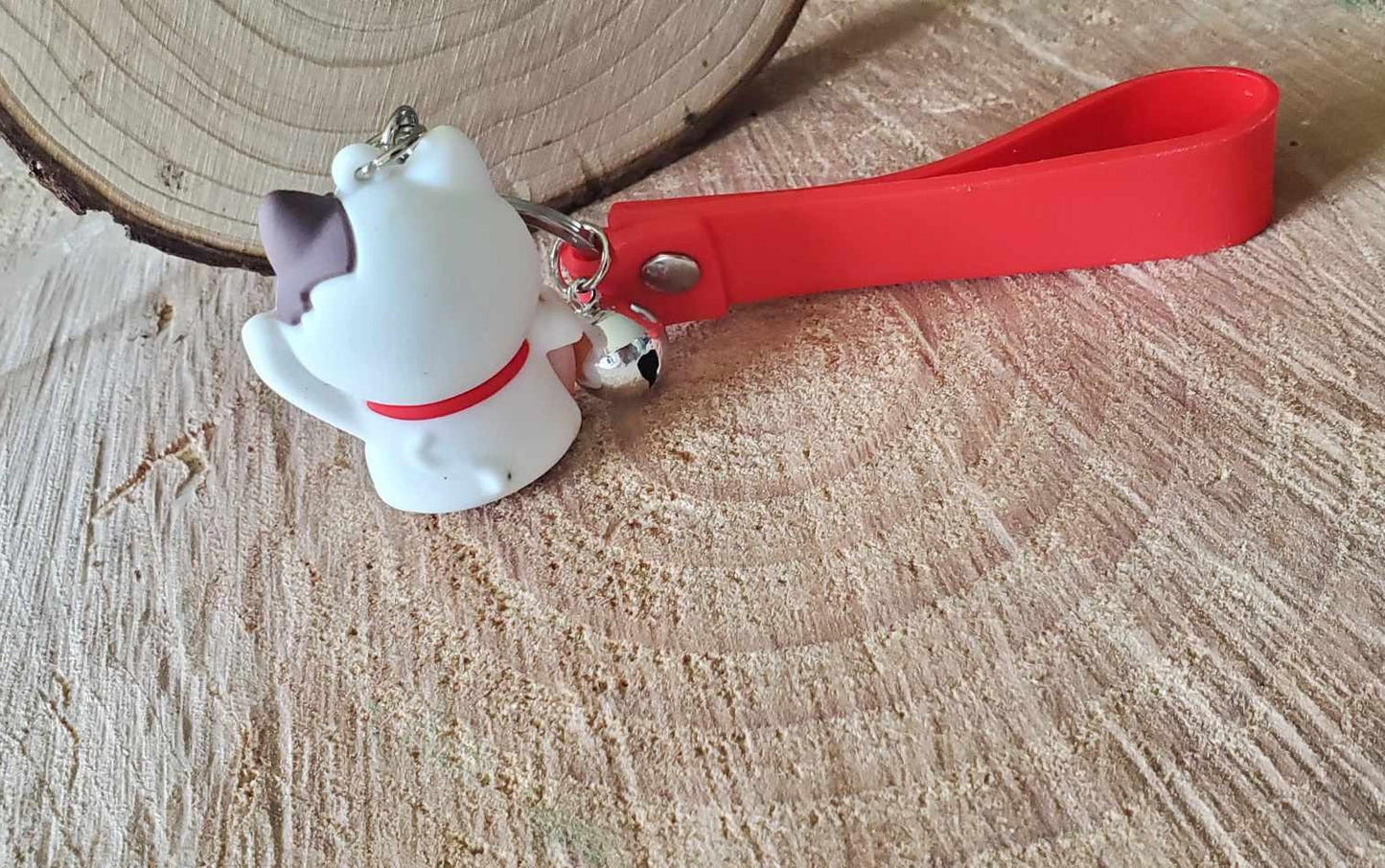Porte clés chat de la chance
