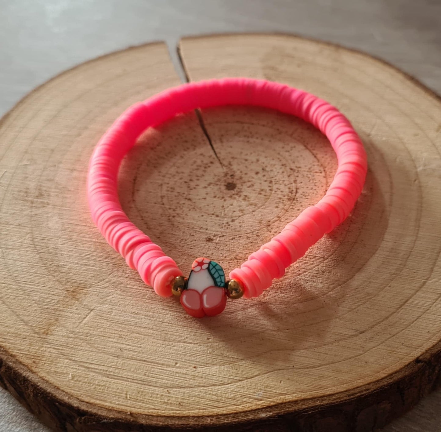 Bracelet de perles plates