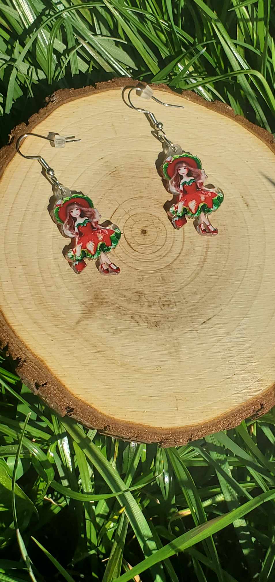 Boucles d'oreille Fraisia