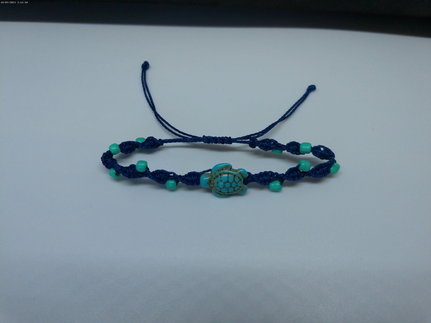 Bracelet tressé tortue