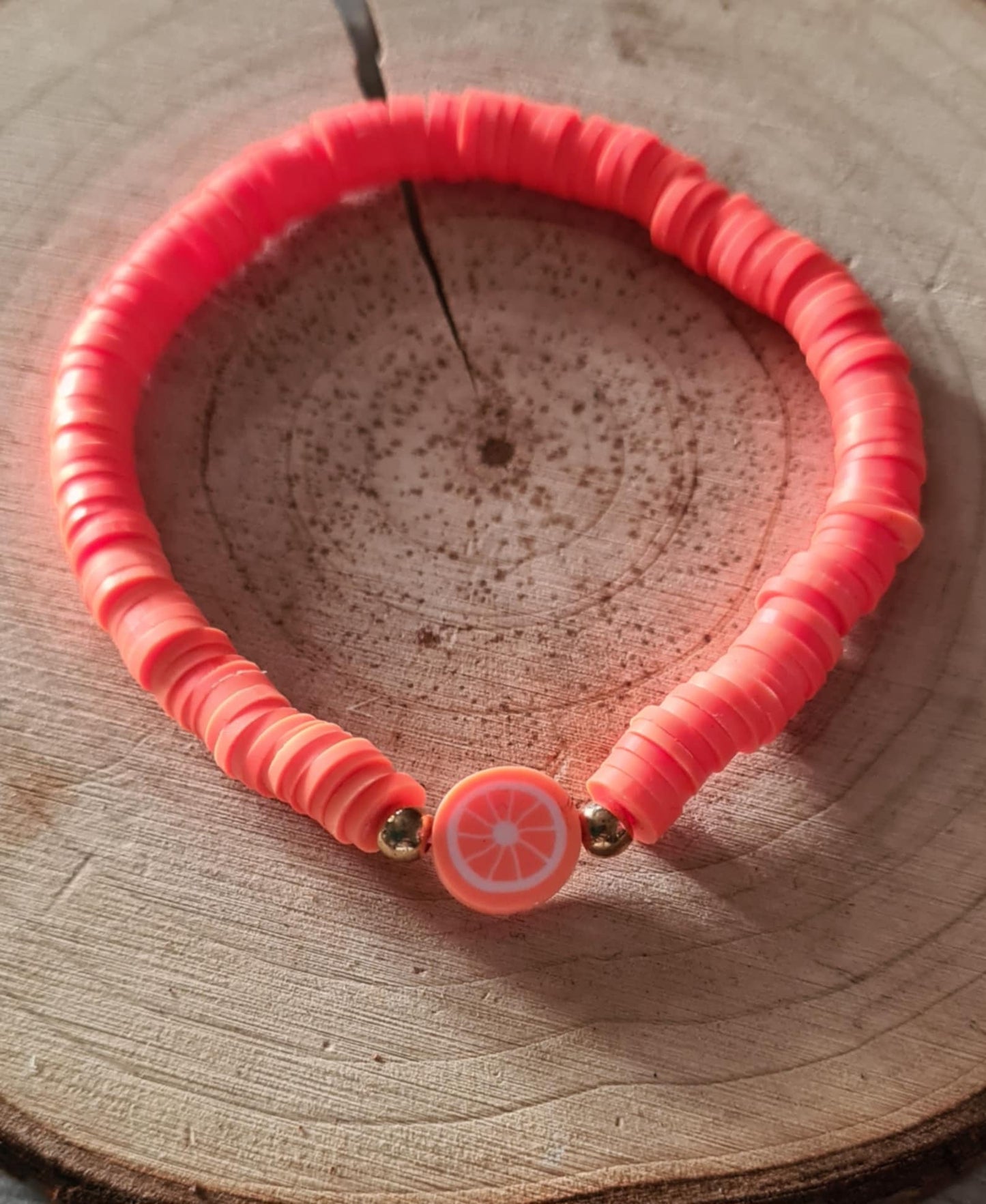 Bracelet de perles plates