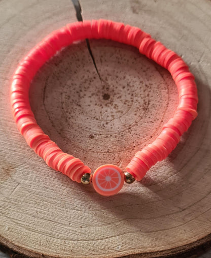 Bracelet de perles plates