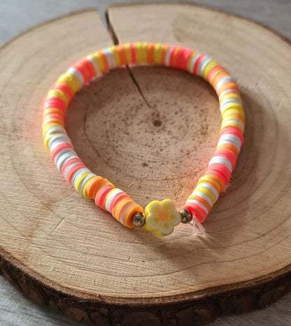 Bracelet de perles plates