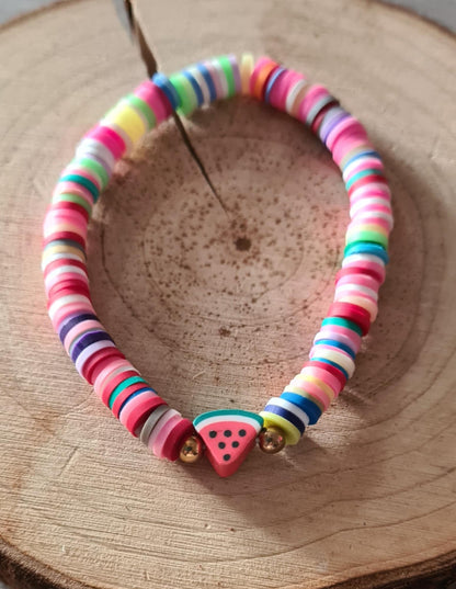 Bracelet de perles plates