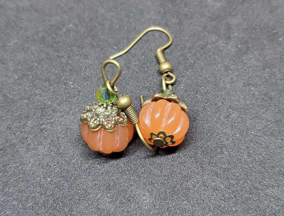 Boucles d'oreilles citrouilles