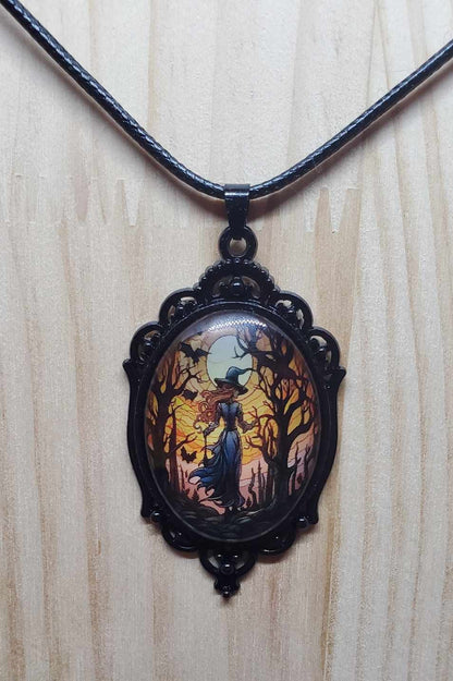 Collier en verre motifs halloween