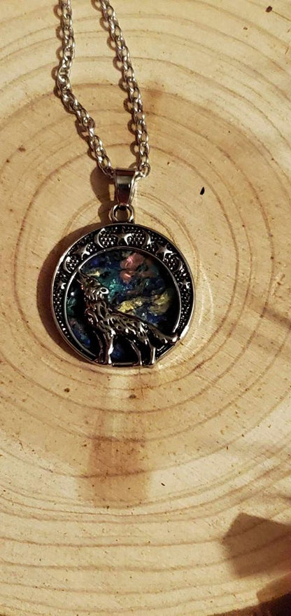 Collier loup d'hiver
