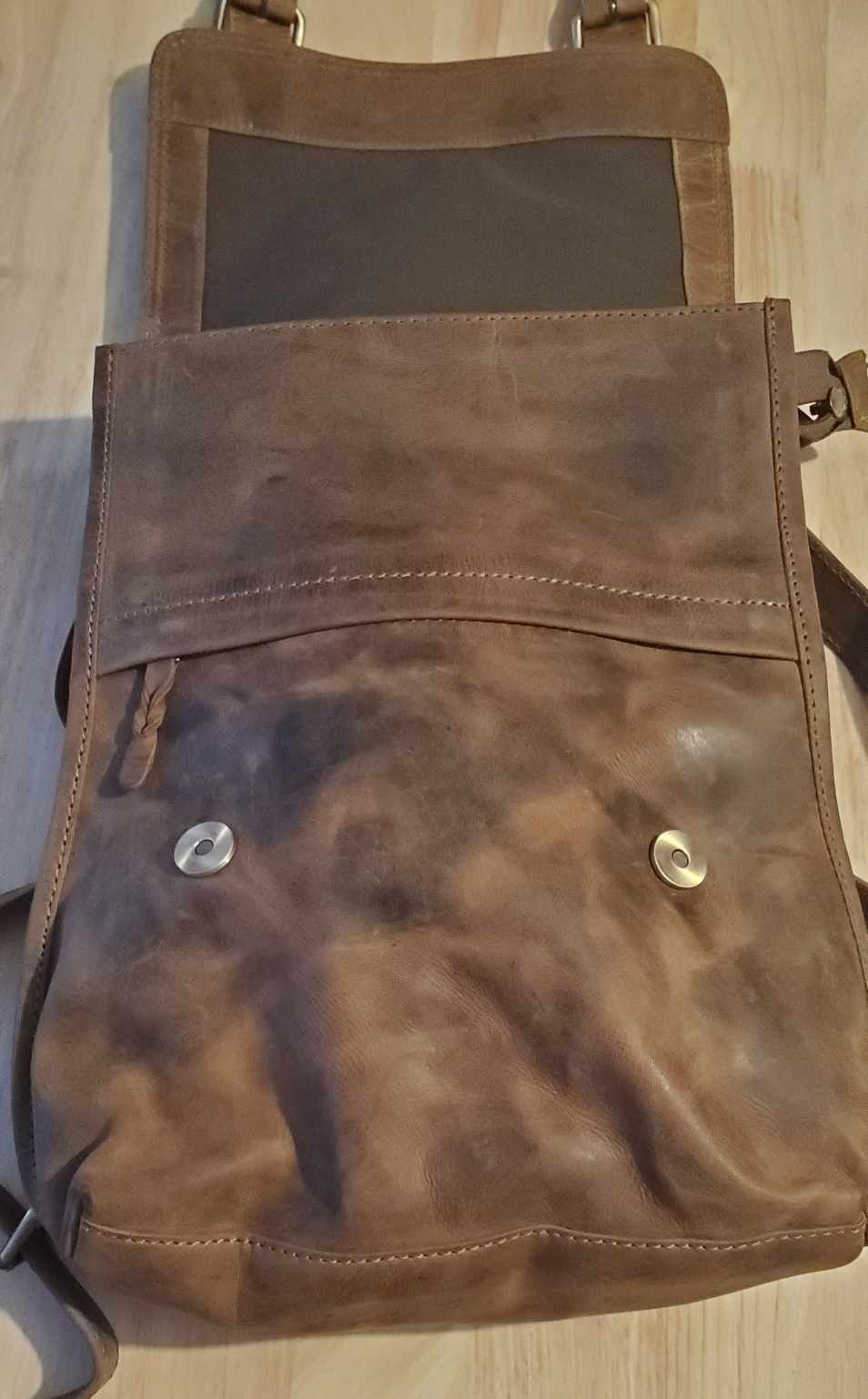 Petit sac à dos poire en cuir de vachette 20873