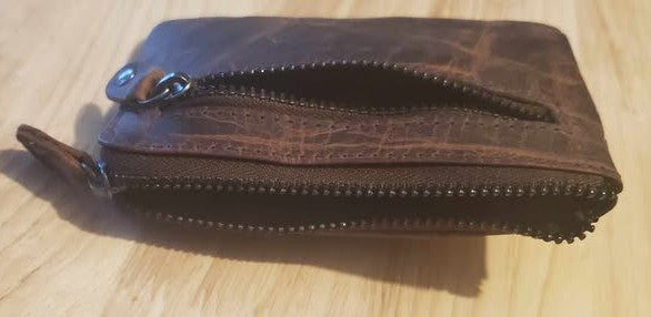 Porte monnaie tout en un en cuir de vachette  591604
