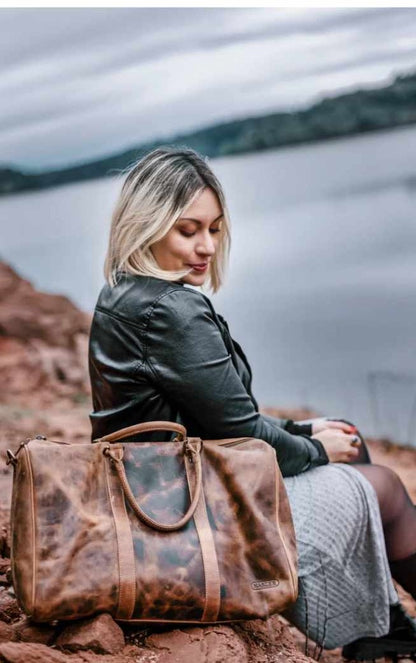 Sac week-end en cuir de vachette 20846