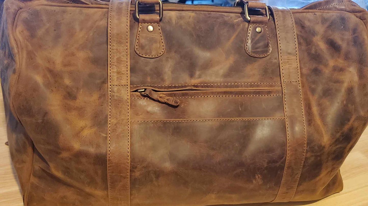 Sac de voyage en cuir de vachette 20687