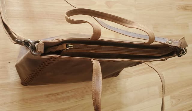 Sac en cuir de vachette tréssé 20831