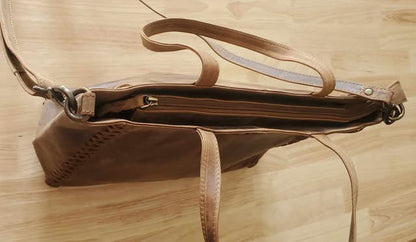 Sac en cuir de vachette tréssé 20831