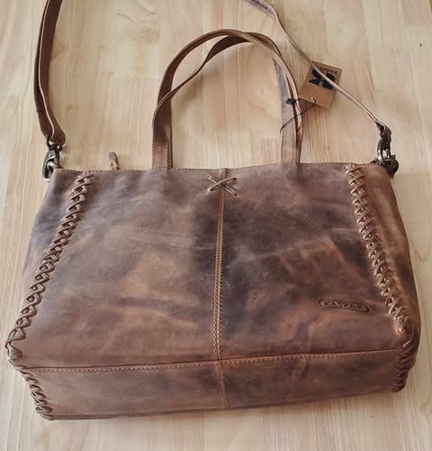 Sac en cuir de vachette tréssé 20831
