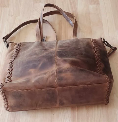 Sac en cuir de vachette tréssé 20831