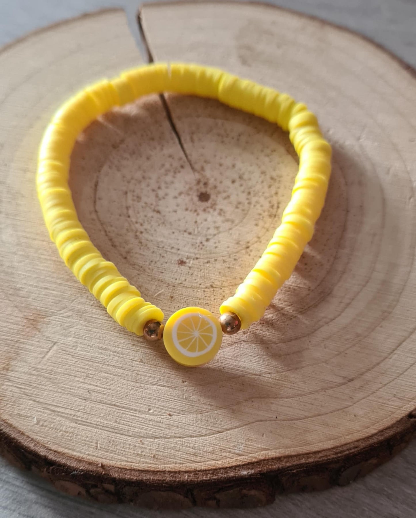 Bracelet de perles plates