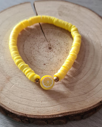 Bracelet de perles plates