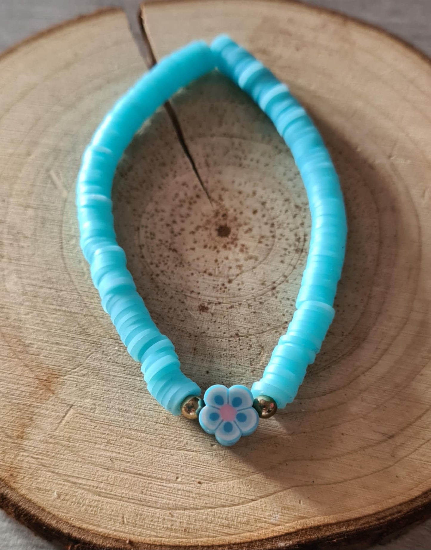 Bracelet de perles plates