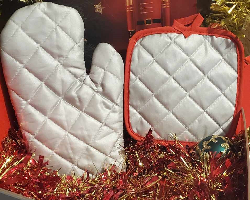 Gants de cuisine (2pièces)  motif Père Noël