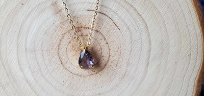 Collier gemme violette
