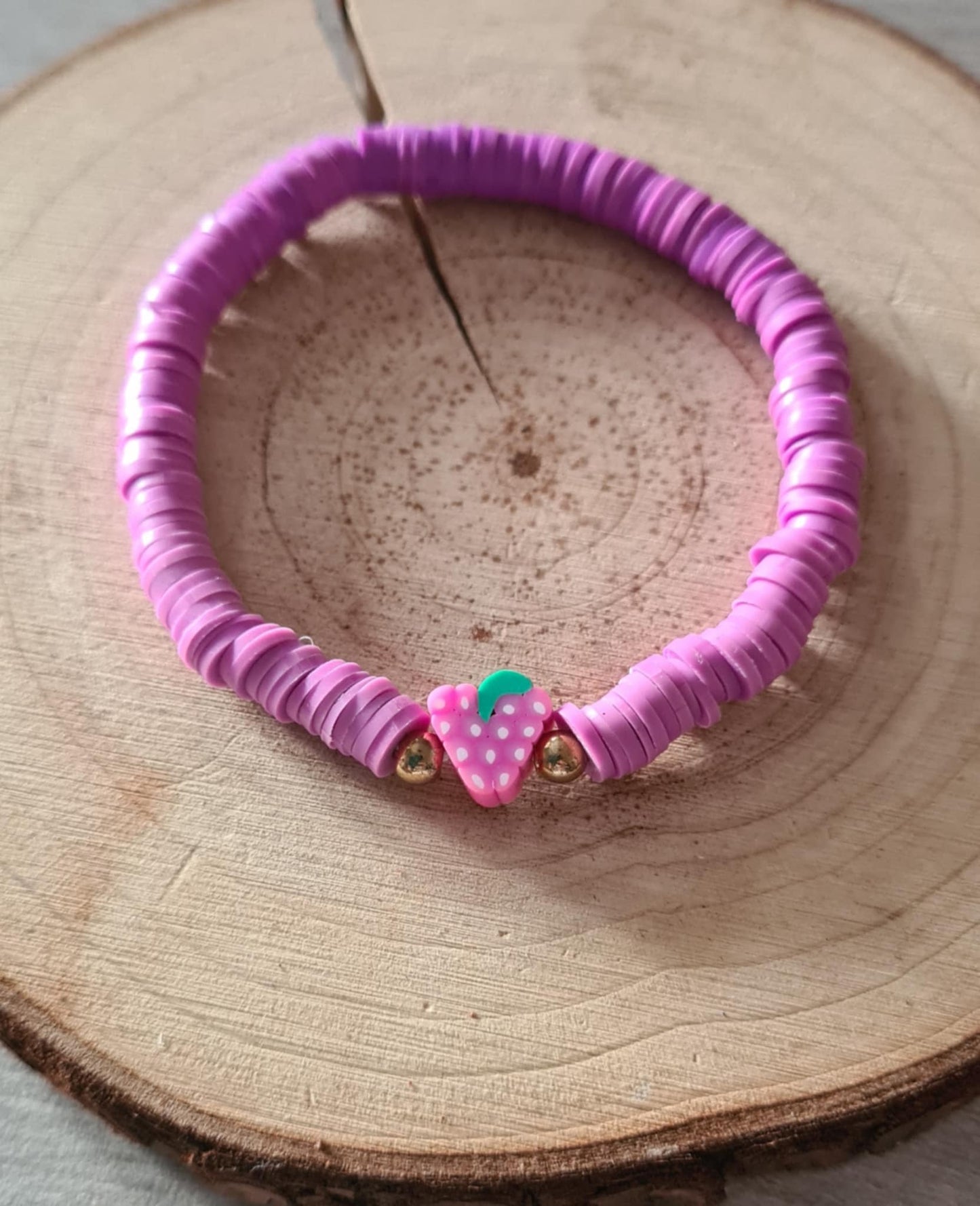 Bracelet de perles plates