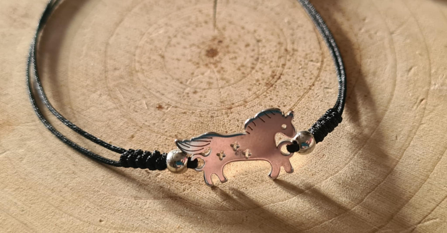 Bracelet symbole en acier inoxydable