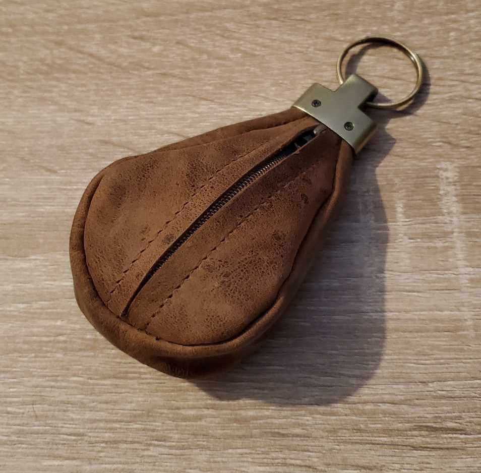 Porte clefs range clefs et monnaie en cuir de vachette 580704