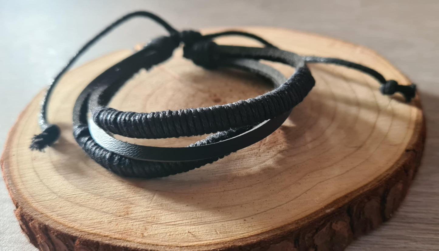 Bracelet imitation cuir