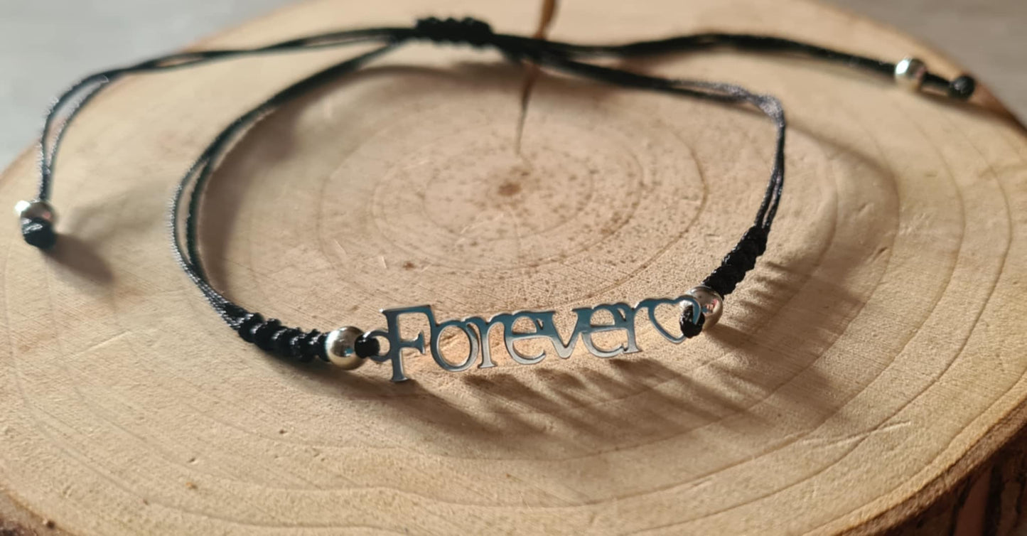 Bracelet symbole en acier inoxydable