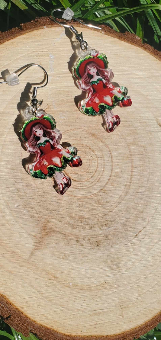 Boucles d'oreille Fraisia