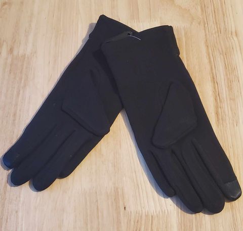 Paire de gants en daim Noire